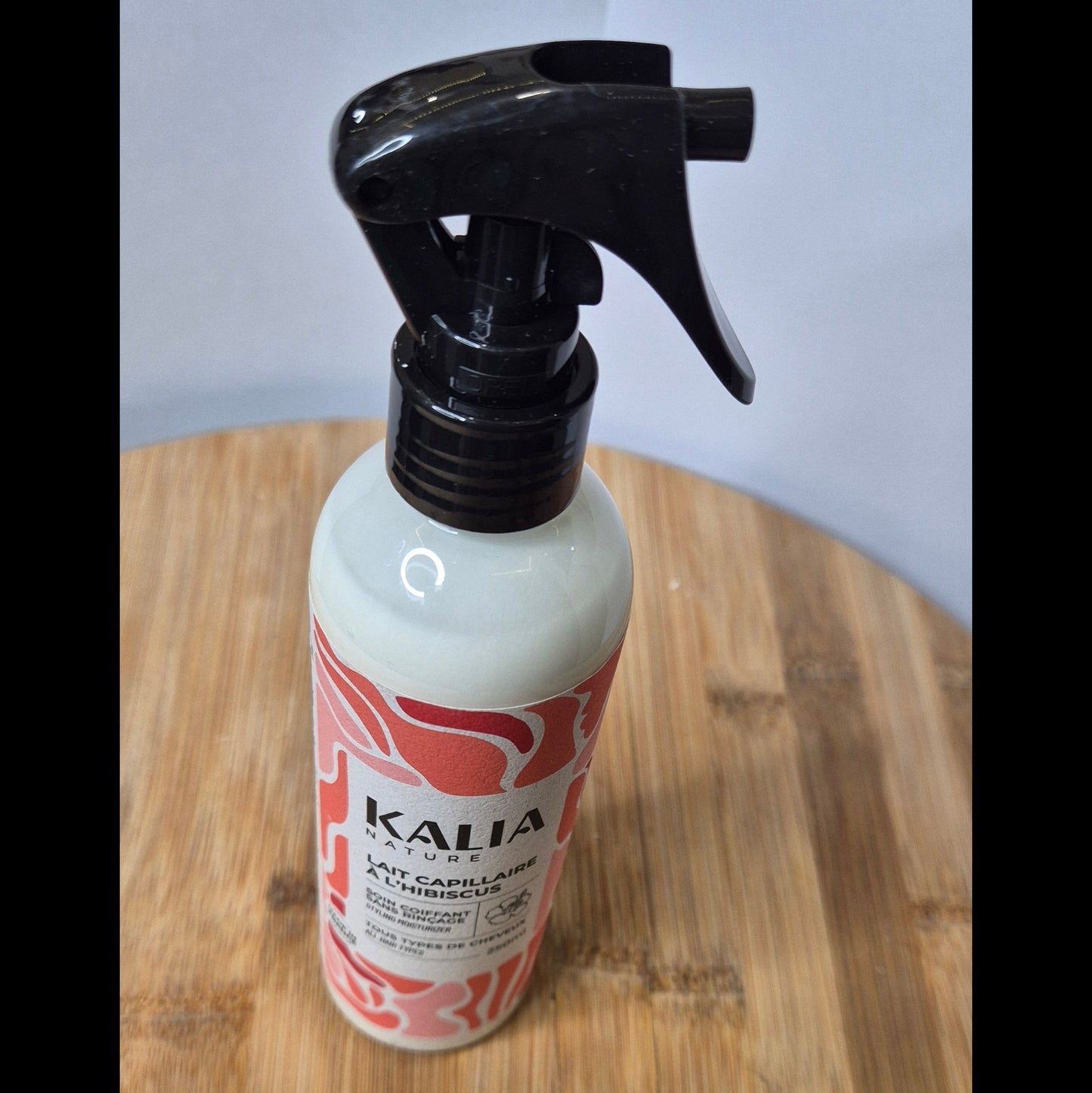 lait capillaire à l'hibiscus