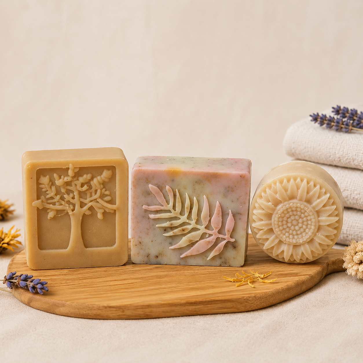 Trio Découverte Savons — Gingembre + Curcuma + Goyave