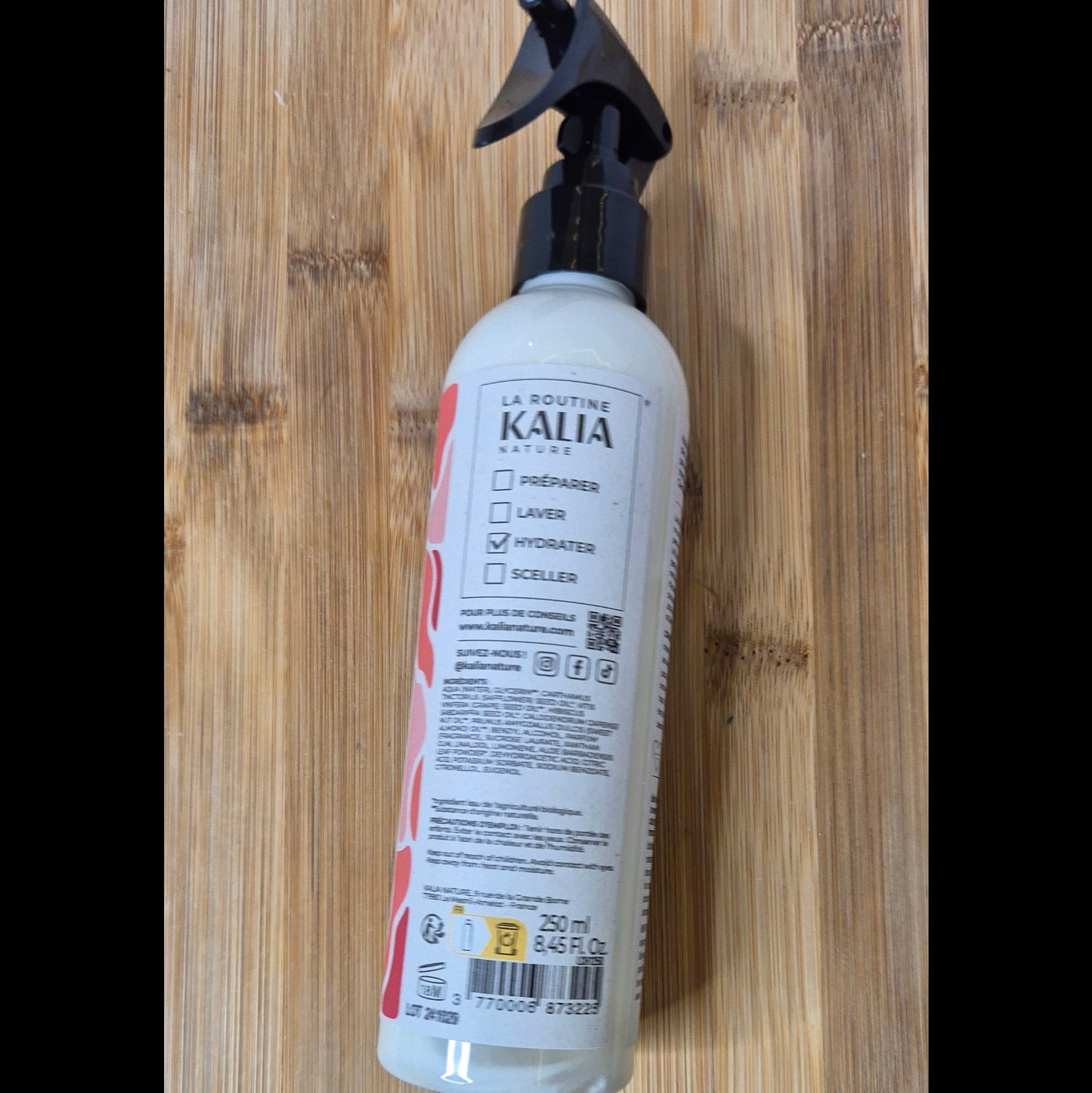 lait capillaire à l'hibiscus